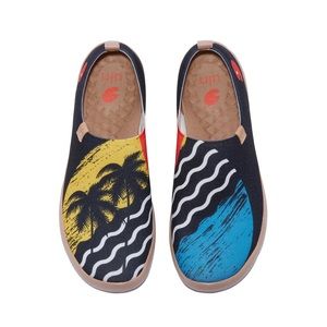 UIN Men's Loafers Travel Knitted Walking Casual Shoes (Chase the Sunset)